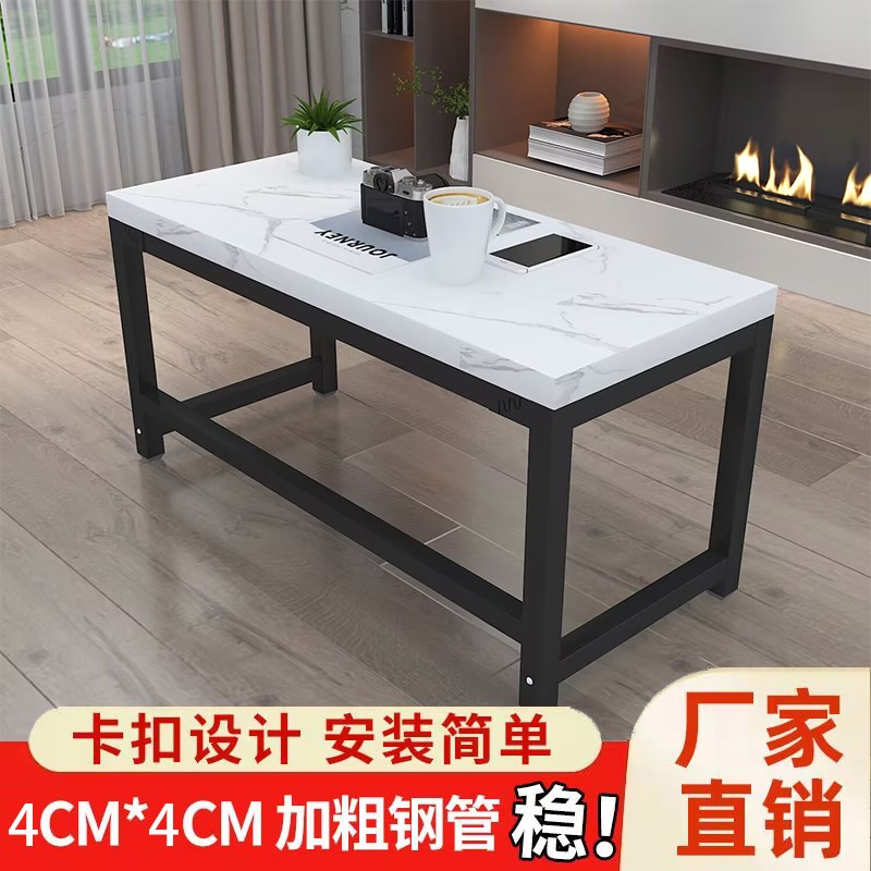 桌子腿支架金g属石英石岩板瓷砖茶几腿办公桌电脑书桌子金属支架