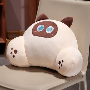 猫咪腰靠办公室腰枕靠枕护腰工位靠垫久坐神器学生宿舍座椅靠背垫