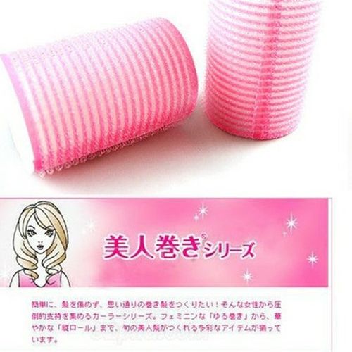 自粘发卷空气刘海染发杠子卷发器蓬松大卷梨花头魔术毛毛杠漂发垫