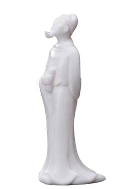 创意白瓷历史人物李白中式摆件书房玄关桌面盆景装饰禅意家居装饰