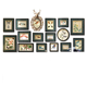 饰画 复古餐厅相框挂墙客厅背景墙组合画别墅装 美式 实木照片墙欧式
