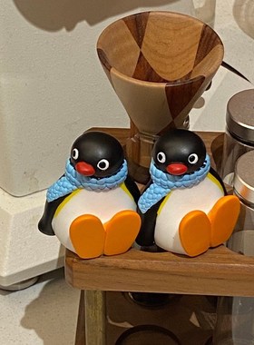 卡通pingu企鹅公仔摆件小玩偶娃娃桌面摆件装饰动物可爱创意礼物