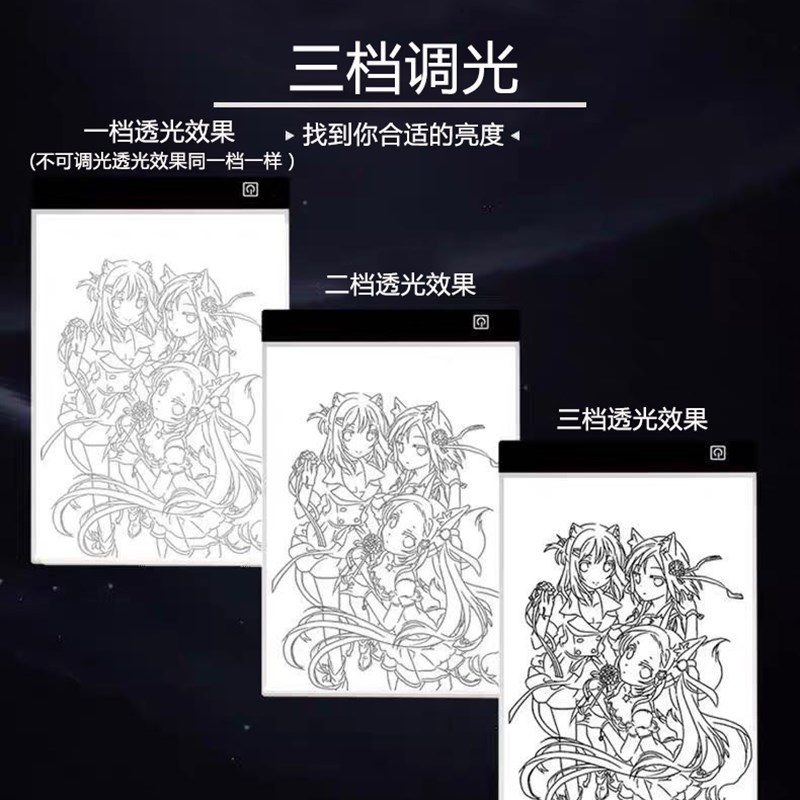 画画拷贝台A4纯白底细黑边刻度临摹板素描绘画拍摄可用拷贝板画板