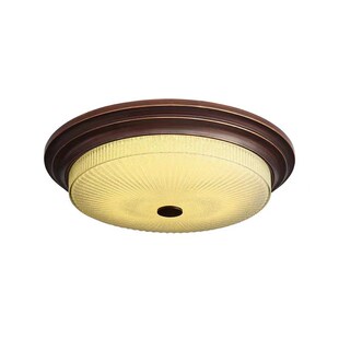 美式 圆形LED客厅主卧房间书房灯具 吸顶灯卧室灯简约复古乡村法式