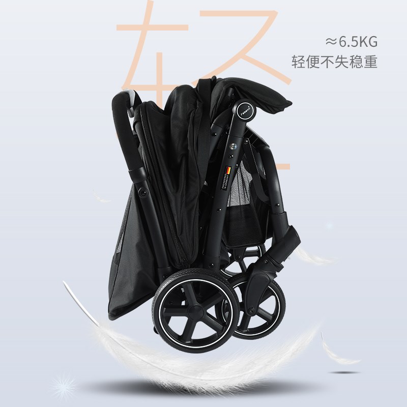 新生儿可坐躺婴儿推车超轻便携铝合金可平躺手推车高景观避震飞机