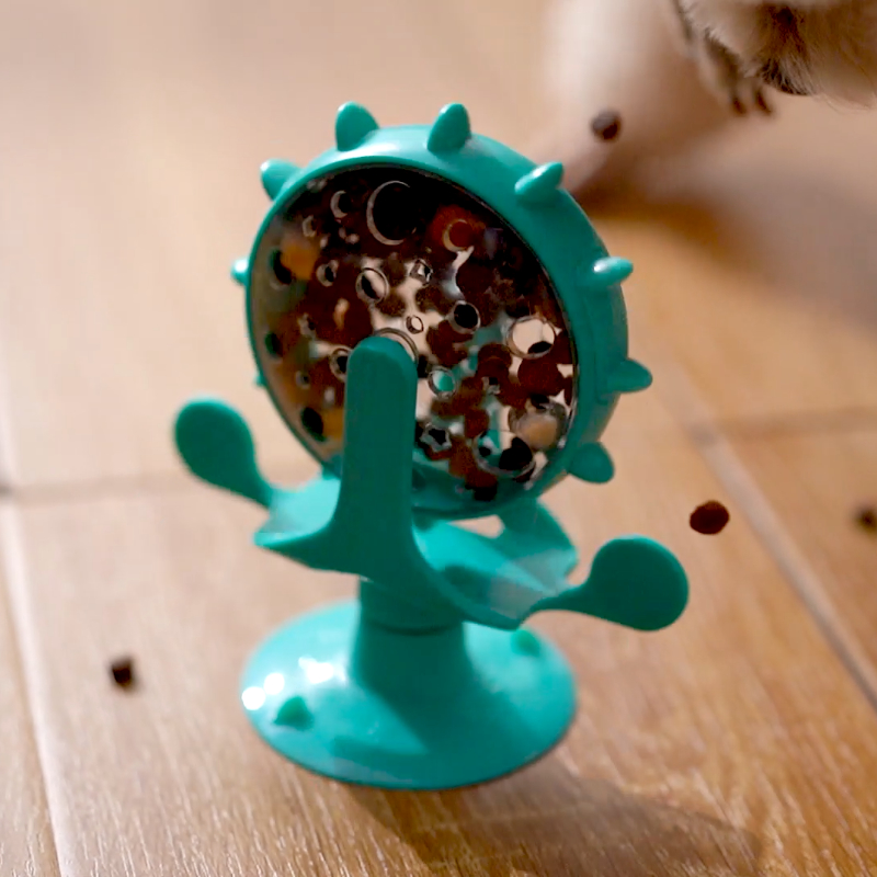 猫咪玩具自嗨解闷益智狗狗漏食不倒翁旋转风车逗猫棒转盘宠物用品