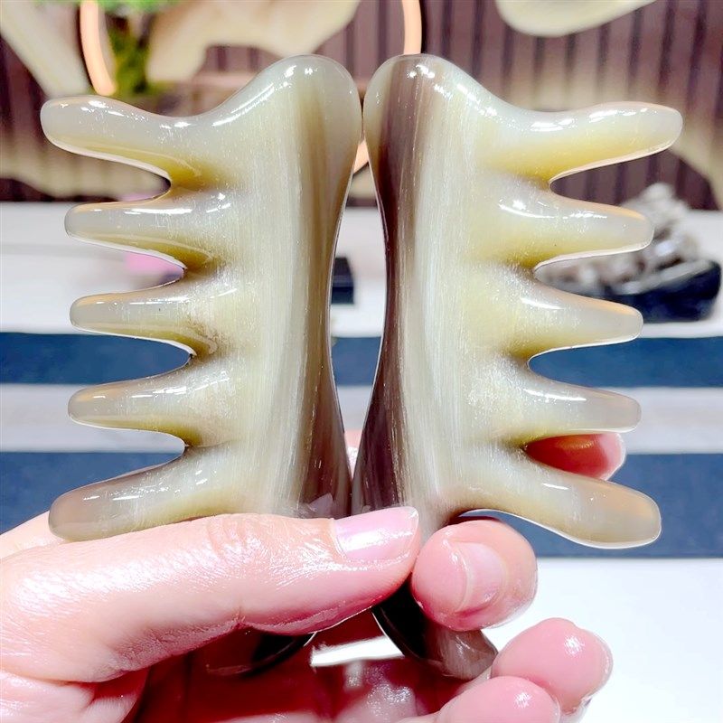 牛角梳头部经络梳面部刮痧板脸部宽五齿梳女头疗凤尾按摩梳刮脸板,个人护理/保健/按摩器材,按摩穴位棒,淘宝优惠券,粉丝福利购,淘宝优惠卷