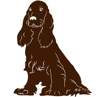 园艺装饰品可卡狗狗花园花插庭院民宿装饰品园艺杂货小花园布置