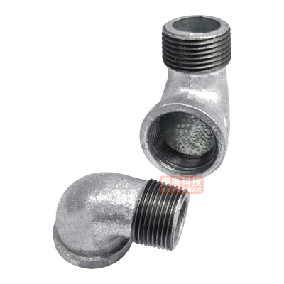 镀锌内外丝弯头内外牙螺纹弯头1寸6分4分DN15 20253240铁弯头接头