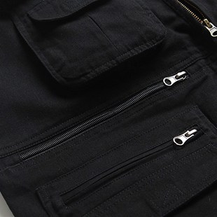 国家地理摄影马甲中国摄影家协会夏款背心纯棉多口袋男士多兜马夹