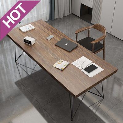 zsr实木电脑桌台式简约双人现代桌子家用书桌北欧轻奢办公电竞工