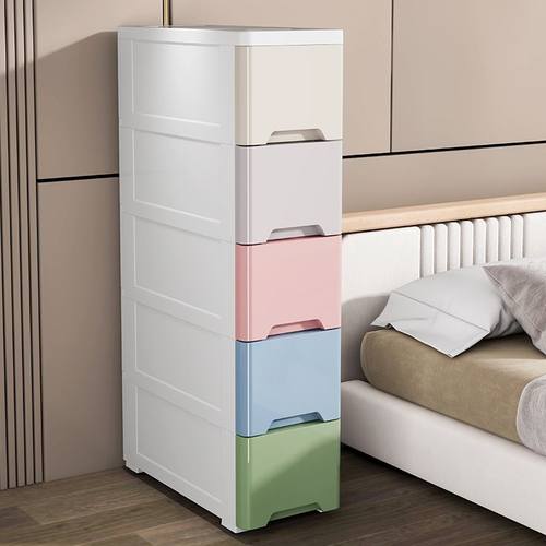 20-30cm夹缝收纳柜抽屉式塑料储物柜加厚厨房整理柜浴室柜窄柜子