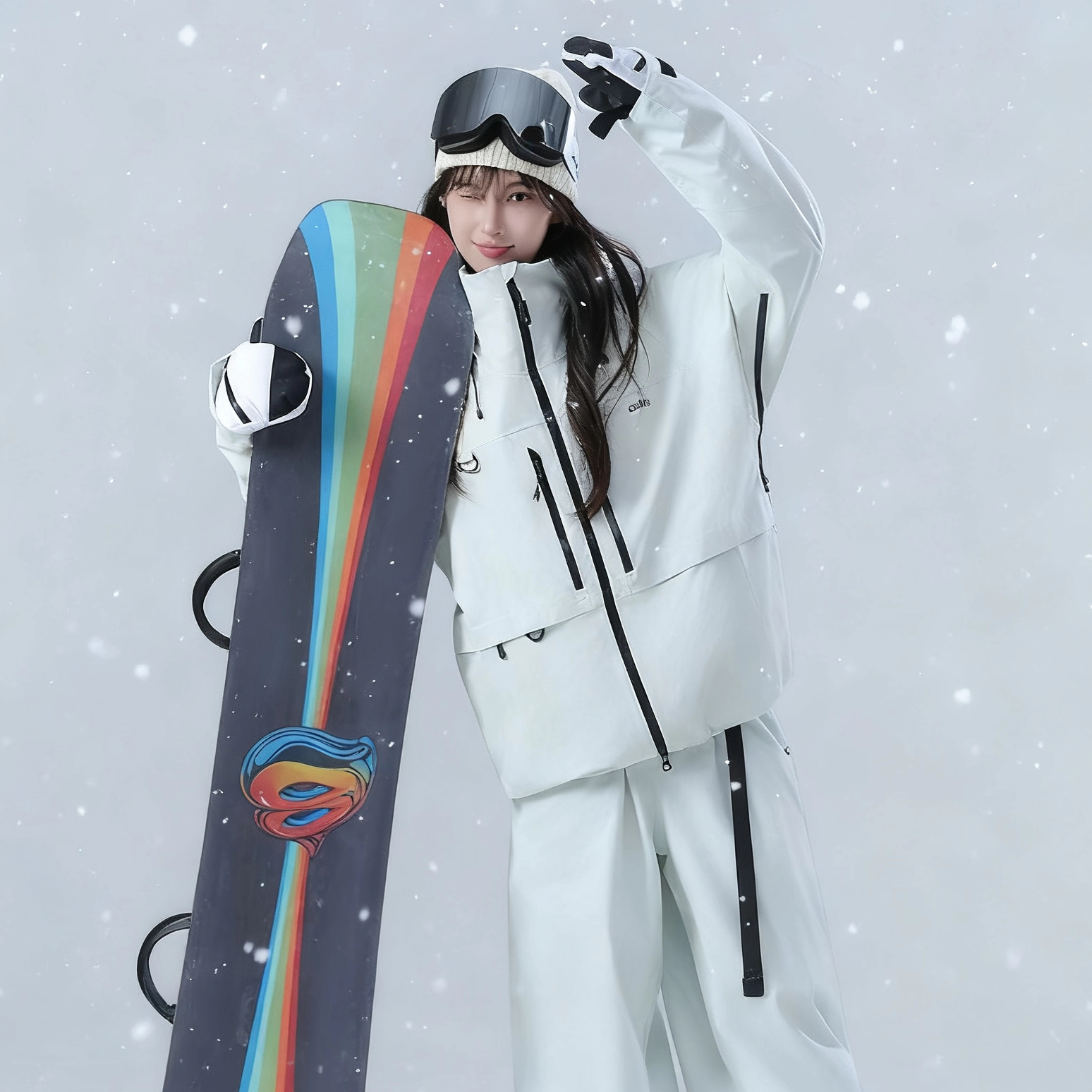 男女同款冬季加厚保暖滑雪衣