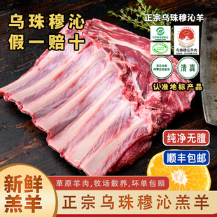 内蒙东乌珠穆沁旗新鲜羊排5斤羊排整扇烤小羊排肋排羊肉羊肉礼盒