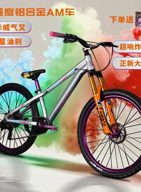 THAO铝合金登山车油煞气压前叉男女AM全地形登山车动作技巧青少年