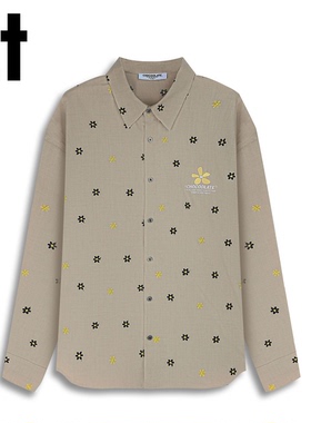 ：CHOCOOLATE重工刺绣碎花翻领长袖衬衫CCLSTXKL63830