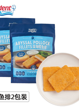 Trident深海鳕鱼排32片+塔塔酱12包麦当劳山姆同款炸鳕鱼排半成品