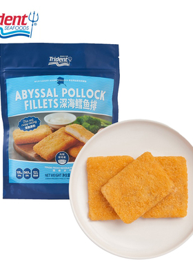 Trident深海鳕鱼排16片+塔塔酱6包麦当劳同款炸鳕鱼排半成品1220g