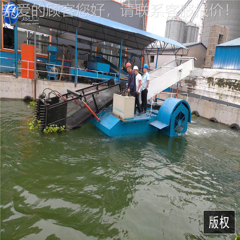 KDHB-100水电站库漂物浮水清理船 水葫芦清理机 水上草打捞水收割