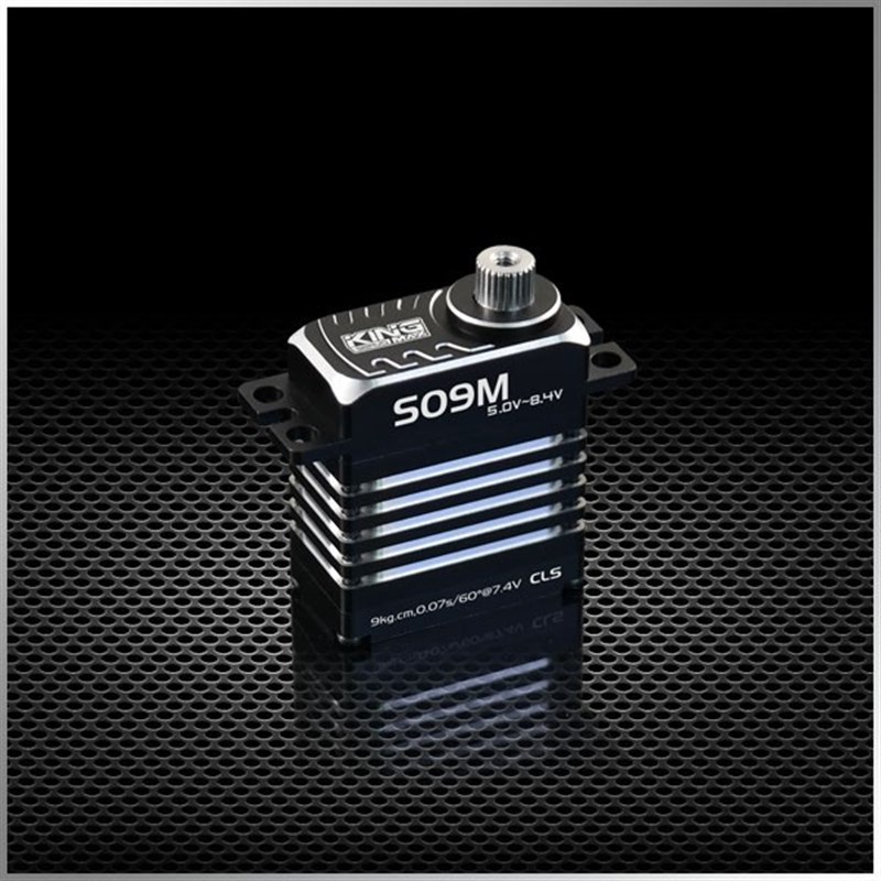 斜盘舵机9kg扭矩KINGMX全钢齿数码高压迷你S09M空心杯电机