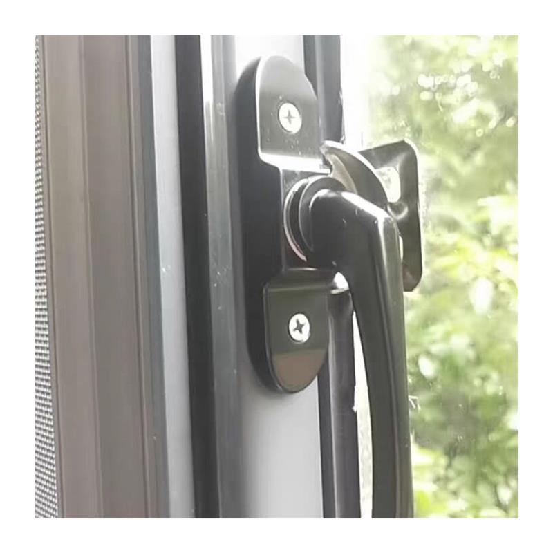 加厚月牙锁塑钢窗锁扣月牙锁铝合金推拉门窗锁扣老式平移门窗钩.