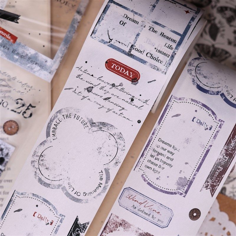 小白家文创新品旧相框复古英文字素边框和纸手帐本胶带,文具电教/文化用品/商务用品,和纸胶带,淘宝优惠券,粉丝福利购,淘宝优惠卷