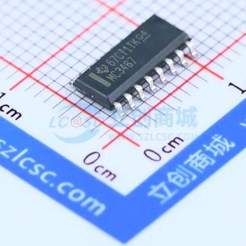 RS-485/RS-422芯片 MC3487DR SOIC-16 原装正品