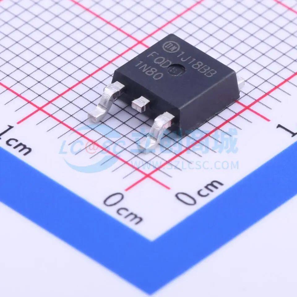 原装 场效应管(MOSFET) FQD1N80TM TO-252(DPAK) 正品现货 - 实物图