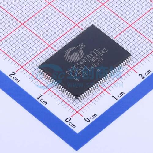 静态随机存取存储器(SRAM) CY7C1481BV33-133AXI TQFP-100(14x20)