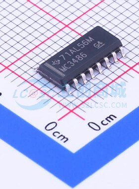 RS-485/RS-422芯片 MC3486DR SOIC-16 原装正品