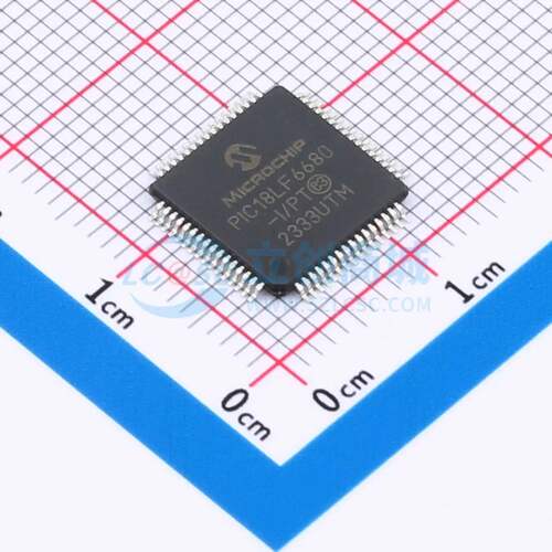 单片机(MCU/MPU/SOC) PIC18LF6680-I/PT TQFP-64(10x10) 原装正品
