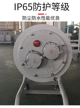 BXS防爆移动检修电缆盘拖线绕线卷线轴移动电源插座盘箱IIB/IICT6