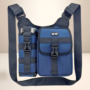 2025男士散步茶壶水杯位爸爸背IPADMINI伞手提单肩斜挎游玩小方包