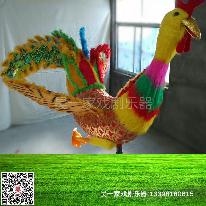 单人多人手拿举舞龙狮凤凰飞鹤鸳鸯鸟类灯民族舞蹈表演出社火道具