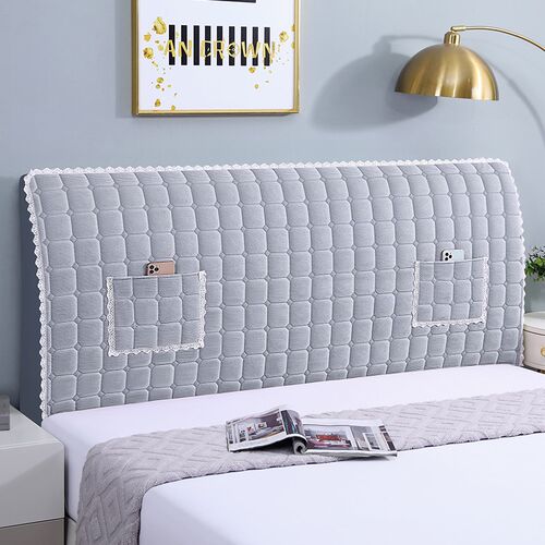 22新款床头罩全包防尘罩加厚绒布床头罩床头靠背拆洗