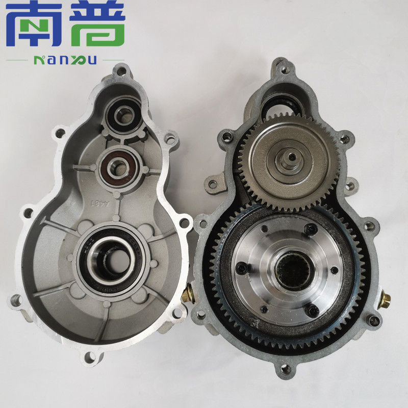 新能源电动三轮车差速齿轮箱一体迷你差速包减速箱南普电机厂家