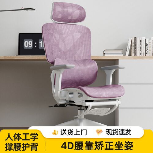 体工学椅电脑椅久坐舒适电竞护腰躺靠背办公座椅转椅