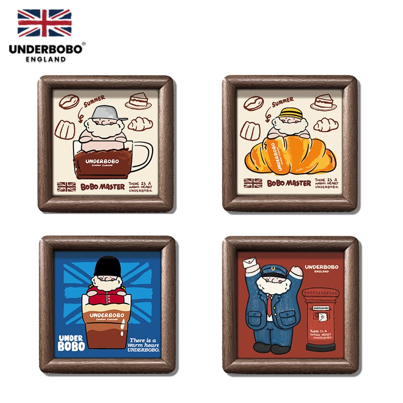 UNDERBOBO刺绣插画1 家居卧室客厅背景墙艺术现代装饰画 安德伯伯