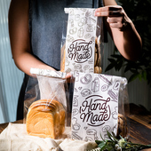 吐司包装 袋卷边铁丝现烤切片吐司麻薯牛角包自封面包袋子