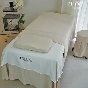 新款 若芙美容床罩四件套夏季 简约风纯色奶油风高端轻奢床罩定制