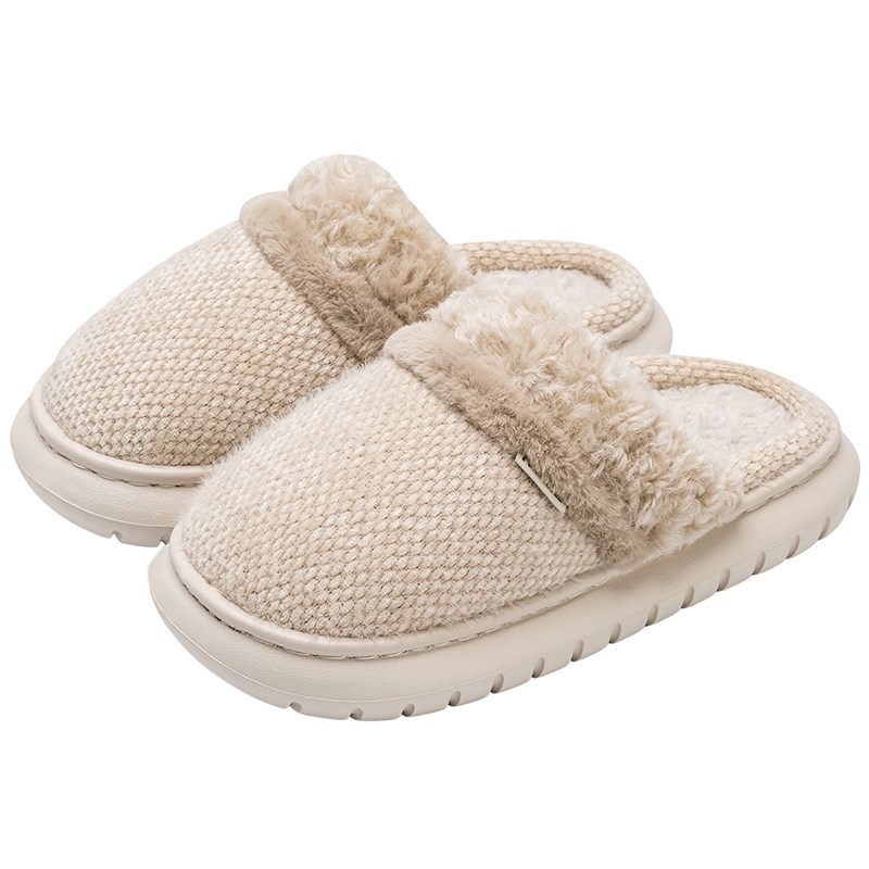 厚底棉拖鞋女士冬季22新款保暖室内家居鞋防滑加毛拖鞋秋冬天女