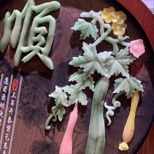 客厅装饰画沙发背景墙浮雕画新入户玄关走廊挂画树脂仿玉雕画