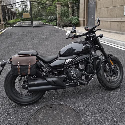 适用春风边包挂包摩车改装件复古车载边盖包工具包尾包