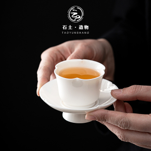 德化白瓷茶杯主人杯手工陶瓷功夫茶具个人杯品茗杯茶碗茶盏单杯