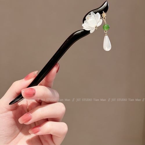 新中式高级感木发簪汉服步摇