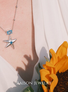 Raison海神之泪海星项链原创时尚海滨度假气质优雅百搭巨美防过敏