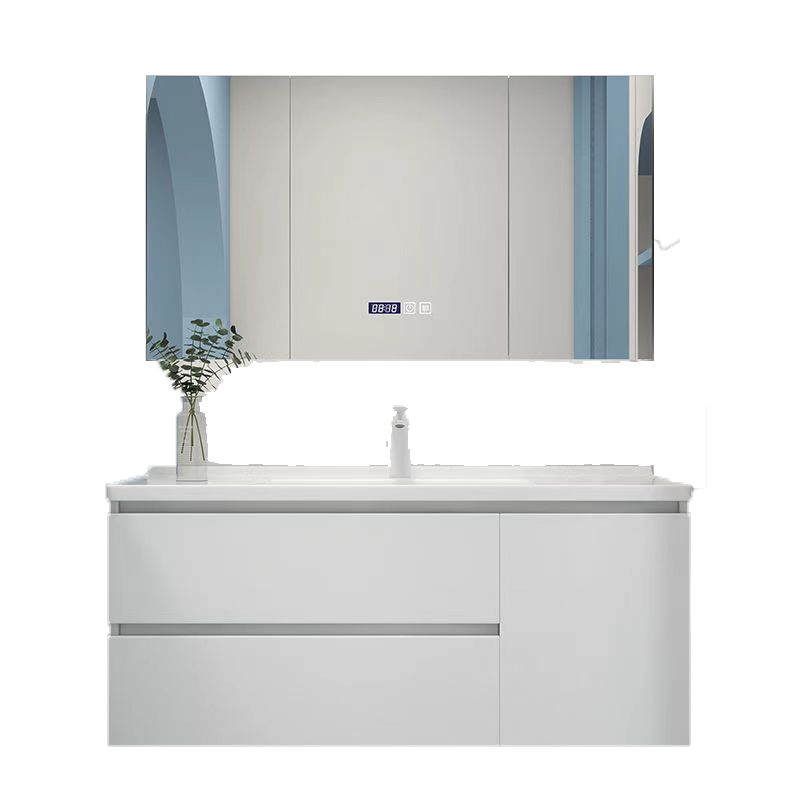 65cm/75/85/95/105厘米一门双抽实木非标浴室柜洗漱台洗脸盆组合