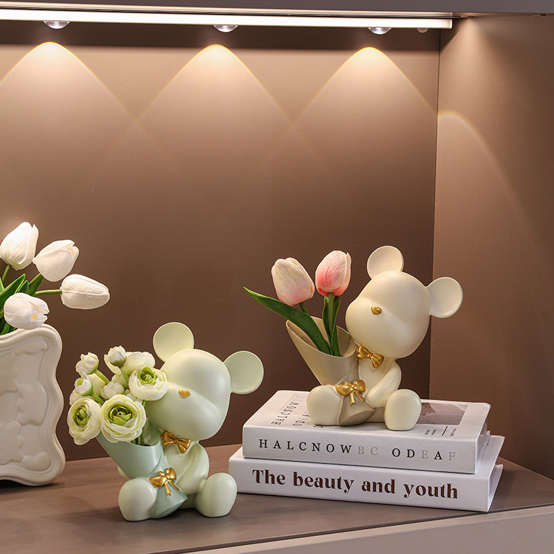 创意捧暴力熊玄关客厅桌面插装饰级感家居新居布置礼品,家居饰品,装饰摆件,淘宝优惠券,粉丝福利购,淘宝优惠卷