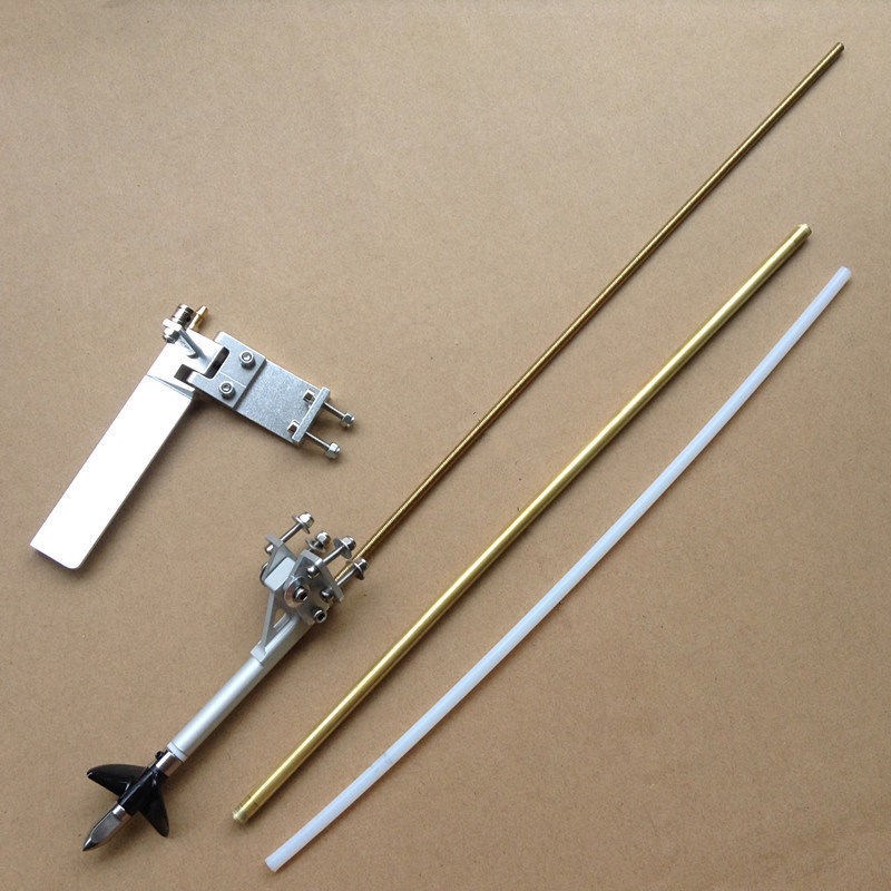 95mm方向舵 70mm老鼠尾 4mm软轴 36mm螺旋桨 遥控船传动套装