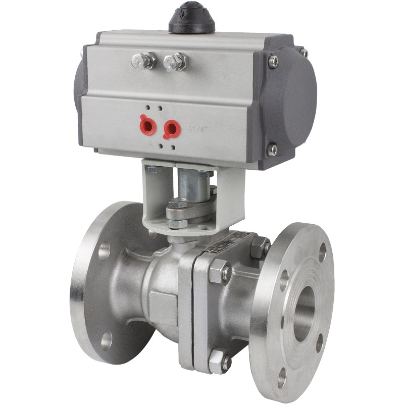 Q1F-1P0不锈钢法兰气动球酸碱蒸汽DN152025100